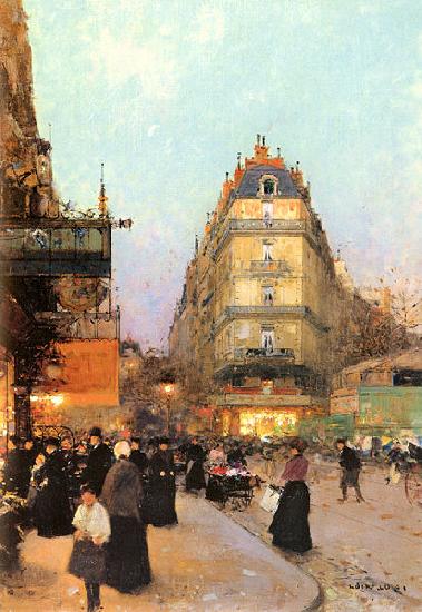 Luigi Loir Les Grands Boulevards oil painting picture